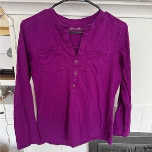 Eddie Bauer Women's Purple Outdoor Shirt